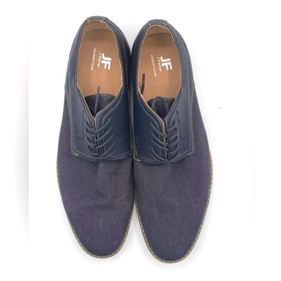 J Ferrar Men's Devon Casual Lace Up Oxfords Navy 13 M - Picture 1 of 7